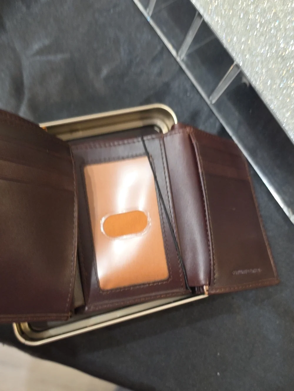 Carhartt Oil Tan Leather TriFold Wallet- Brown